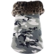 Wintermantel Camouflage grau