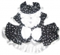 Robe noire polka � petits points