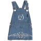 Latzrock Jeans D hellblau