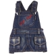 Robe en jean bleu fonc�