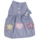 Kleid Sticker blau-wei� gestreift