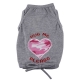 Shirt hug me please grau-rot