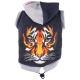 Kapuzenpulli Tiger blau