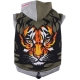 Big dog Tiger green hooded shirt