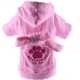 Pink big dog bathrobe