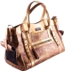 Hundetasche Croco elegance Gold Size 48x31x21