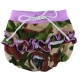 Culotte en motif camouflage � volants vert