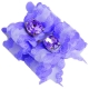 bow purple set of 2