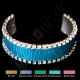 Lederarmband fest laminiert mit Strass