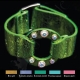 Bracelet en cuir souple avec strass