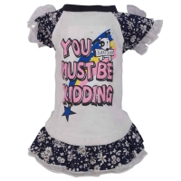 Doggydolly Hundekleid Kidding blau