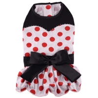 Robe polka  petits pois orange