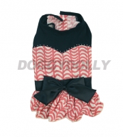 Doggydolly Hundekleid Wellen rot