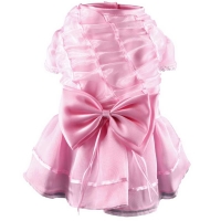 Pink formal dress for dogs