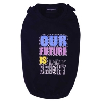 Hundeshirt Future Bright schwarz girly