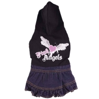 Doggydolly Kapuzenkleid Pink Angel für Hunde