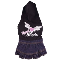 Doggydolly Kapuzenkleid Pink Angel fr Hunde