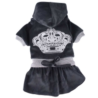 Robe pour chien Crown noir