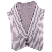 white striped jacket with shirt