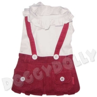 Doggydolly Schulmdchenoutfit rot