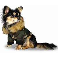 Dog coat Eskimo Camouflage green, size S
