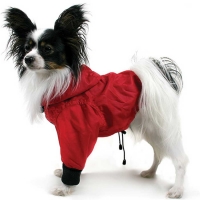 Dog rain coat red, size M