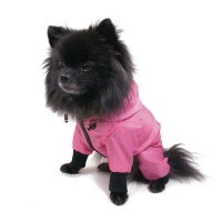 Dog rain overall pink, size XL