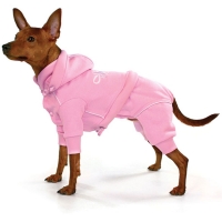Jogging/overall chien rose, taille XS