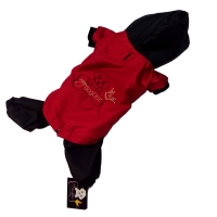 Dog winter overall DogOne red black