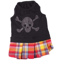 Doggydolly Hundekleid Karorock Totenkopf