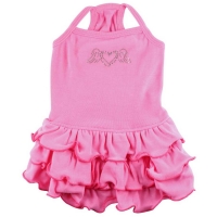 Robe d\'été pink avec coeur strass