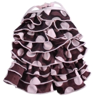 Robe d\'été brun à pois