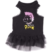 Doggydolly Hundekleid Street Punk schwarz