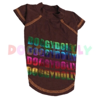 Hunde-T-Shirt Doggydolly braun