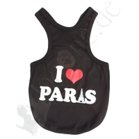 Tanktop  I love Paris schwarz