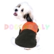 Fleece pullover for dogs, brown-orange-white