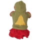 Robe pour chien verte avec cloche