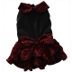 Hundewinterkleid Leo rot-schwarz