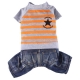 Orange +Grey Star doggydolly with pant