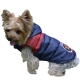 Winter-Hundeweste Star blau-rot