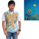 Cotton - Polo white  - Fish