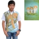 Herren Polo-Shirt weiß Katze