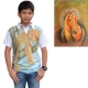 Herren Polo-Shirt weiß Pferd