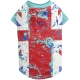 T-Shirt pour chien Croix bleu et blanc