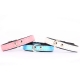 Hundehalsband Leder Leder basic pink-schwarz 37x1,2