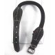 Dog Collar Cotton Deluxe leather black