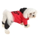Winteroverall f. Hunde DogOne rot-schwarz